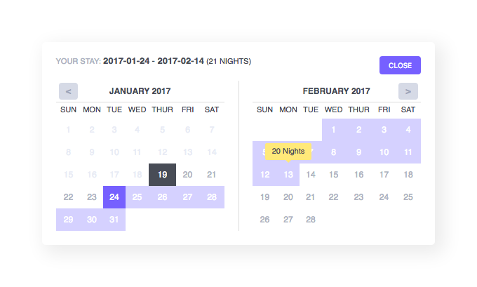 Hotel Datepicker Thumbnail