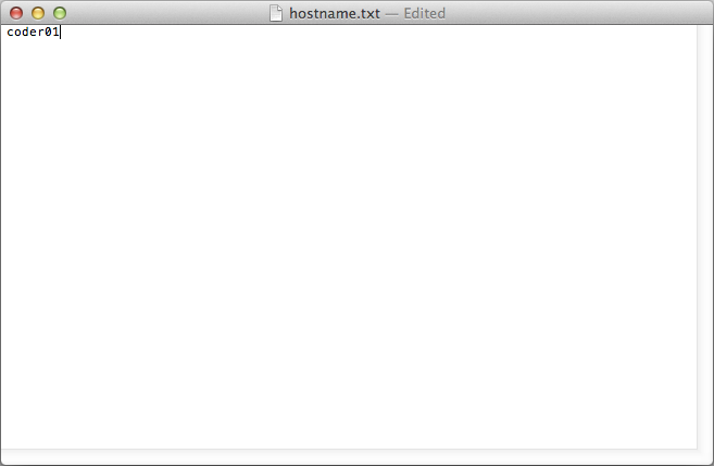 editing hostname.txt