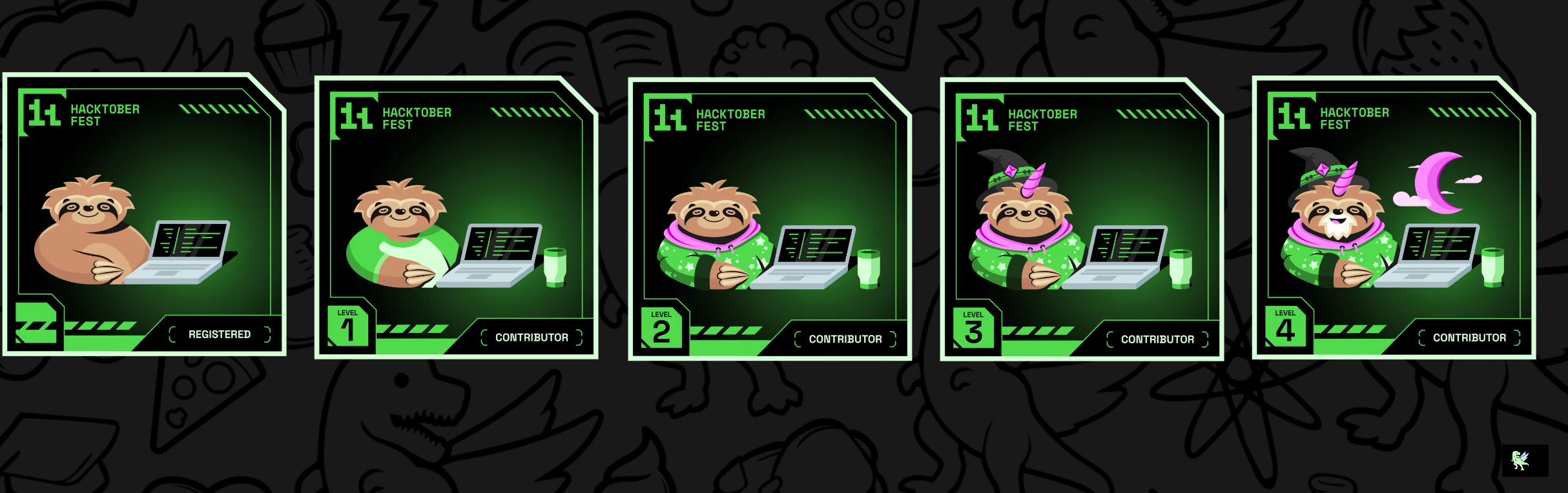 An image of @surjayankar's Holopin badges, which is a link to view their full Holopin profile