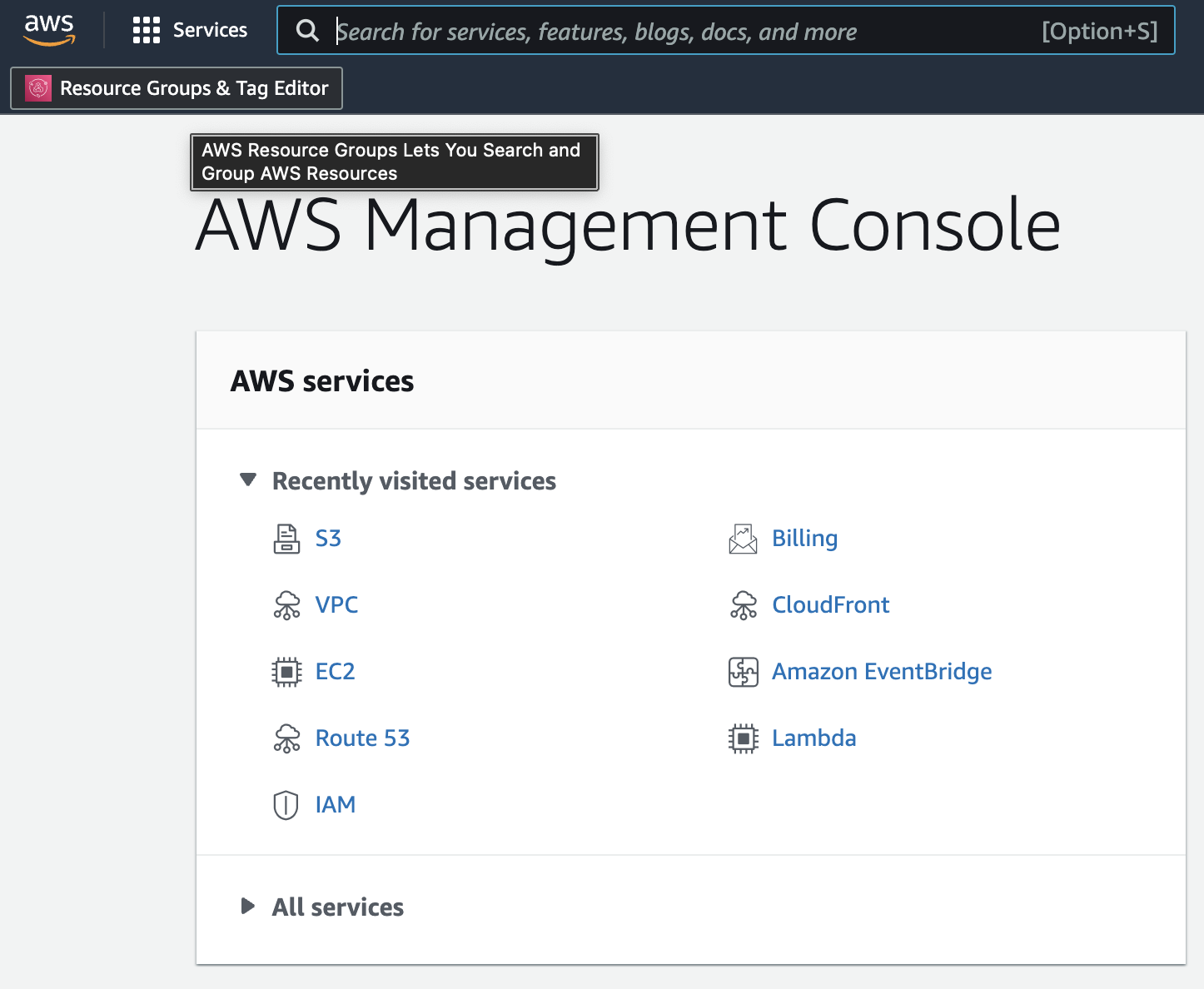 AWS Console