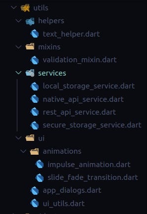 utils folder and files