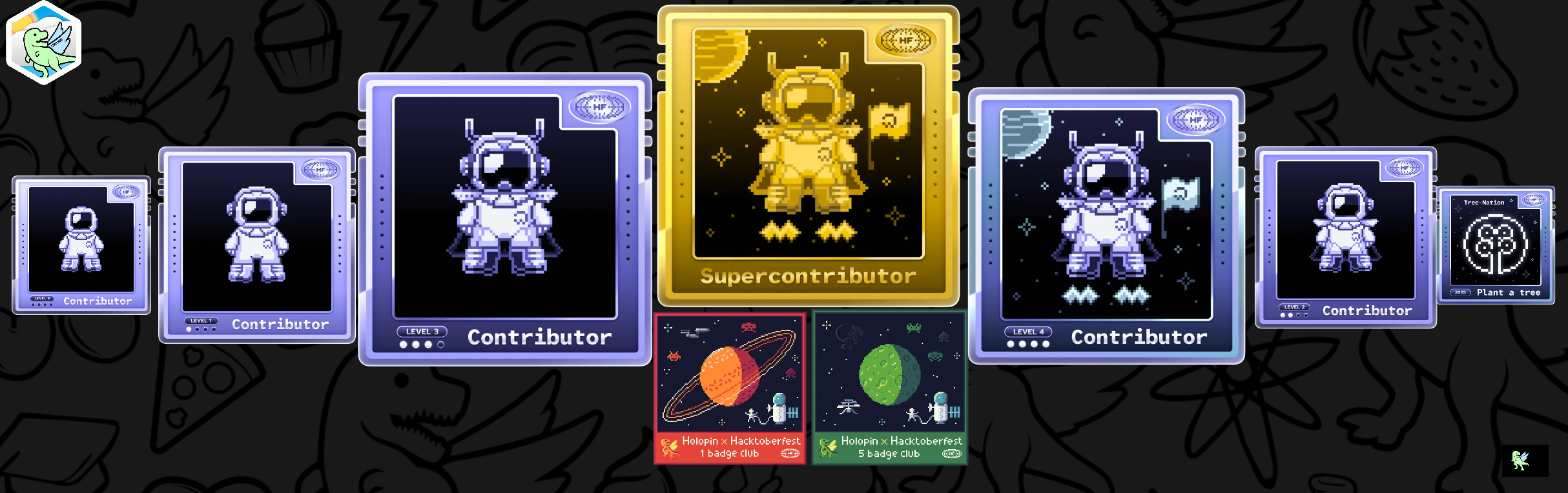 Holopin badge board for Ruthwik