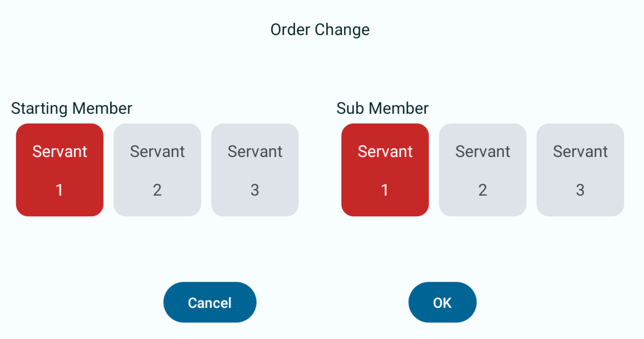 Order Change