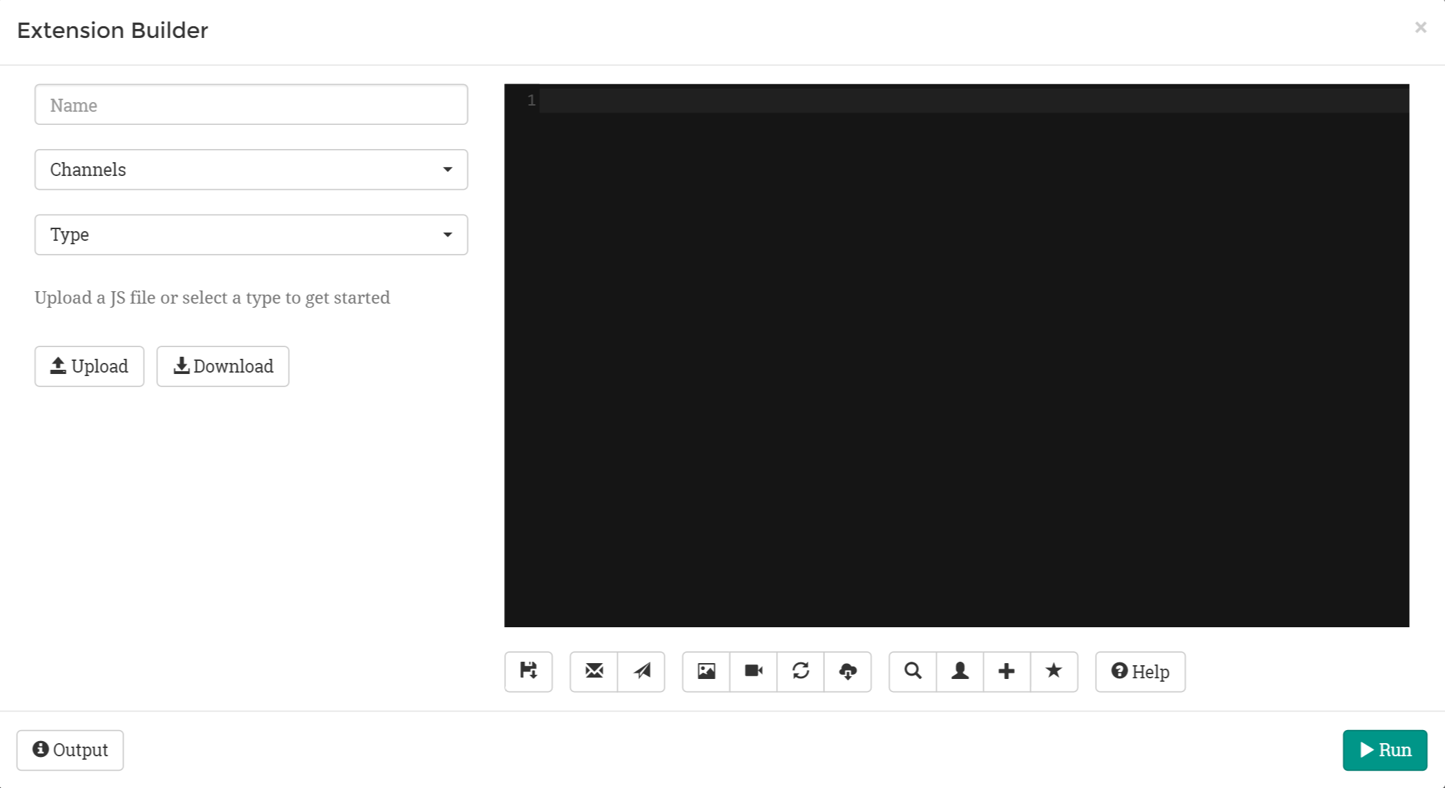 blank extension builder