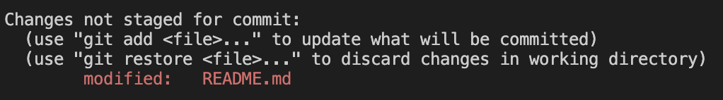 git status