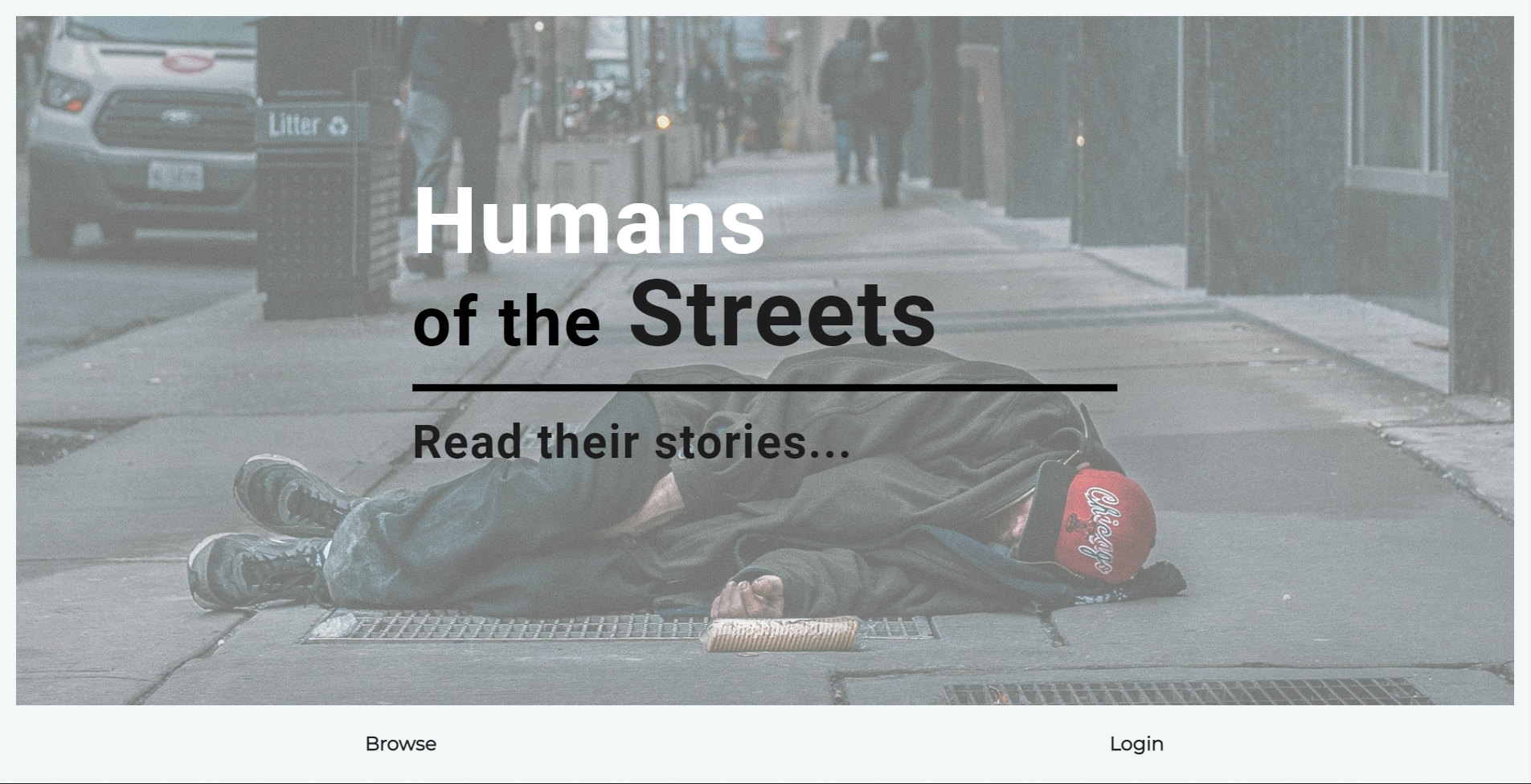 Screenshot of Humans of the Street