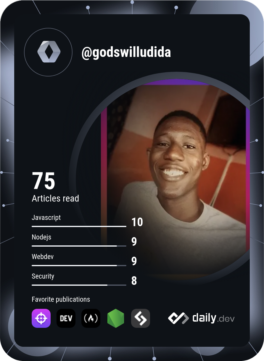 udida godswill's Dev Card