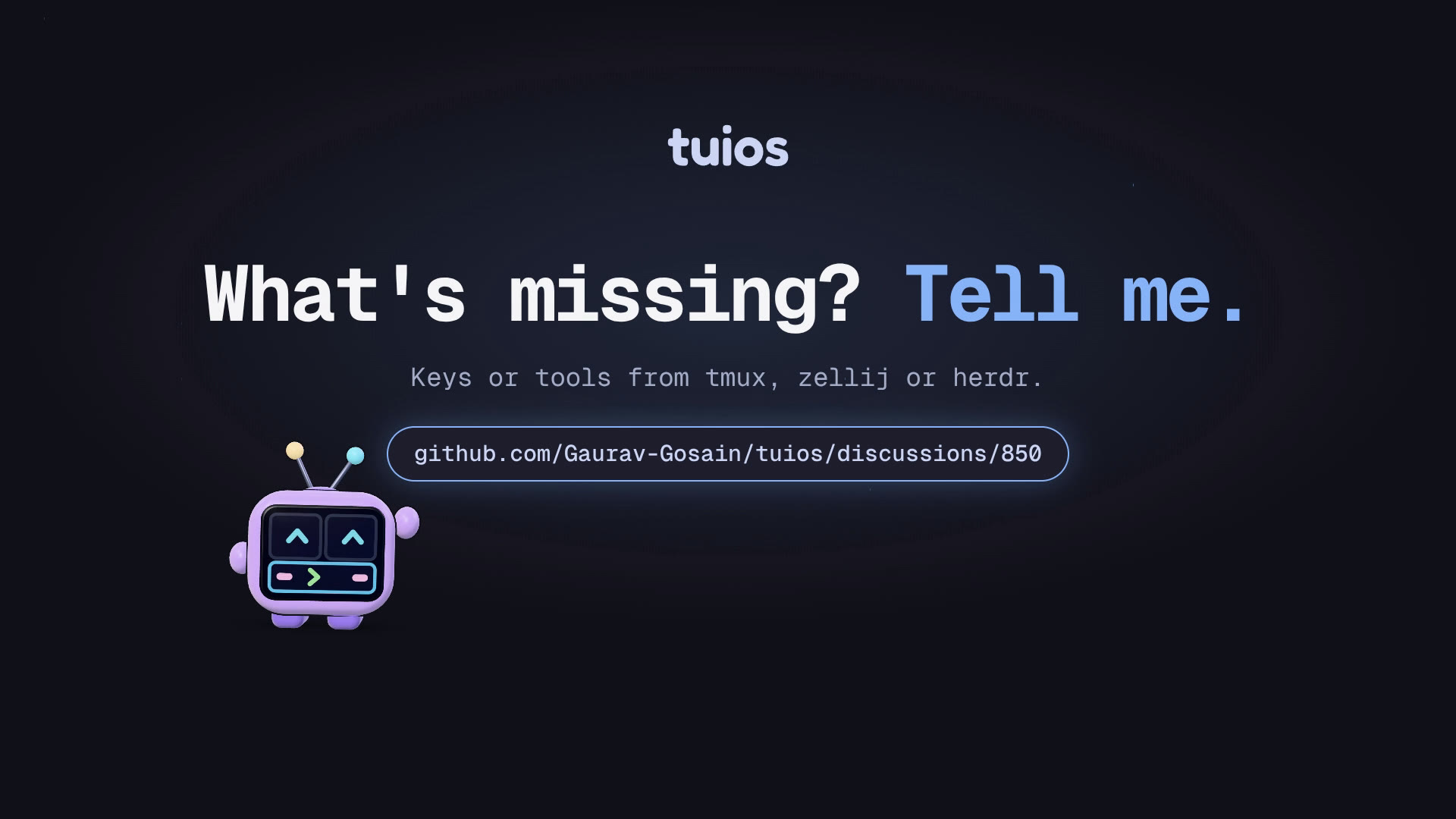Coming from tmux