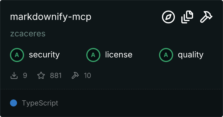 Markdownify Server MCP server