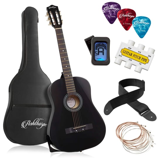ashthorpe-38-inch-beginner-acoustic-guitar-package-black-starter-kit-accessories-1