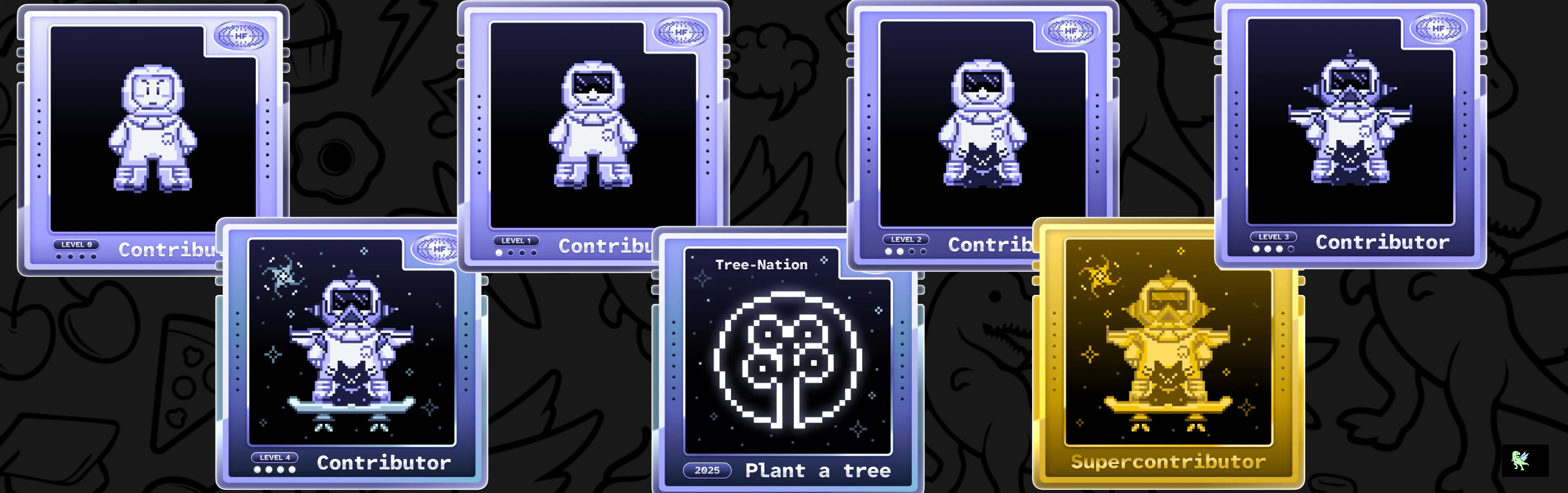 An image of @abhi8756's Holopin badges, which is a link to view their full Holopin profile