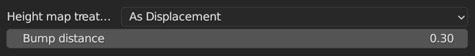 Height & Bump Options