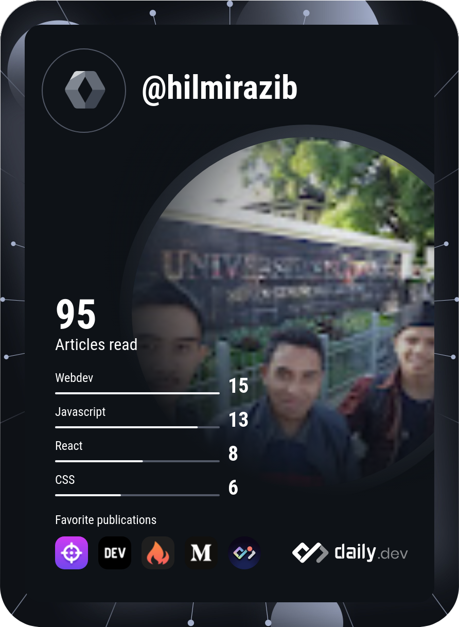 Hilmi Razib Yusuf's Dev Card