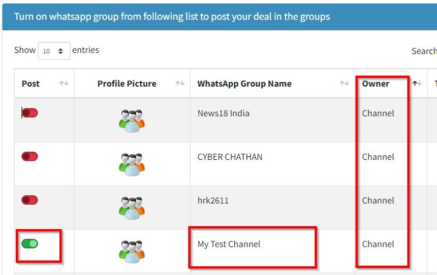 Enable WhatsApp Channel