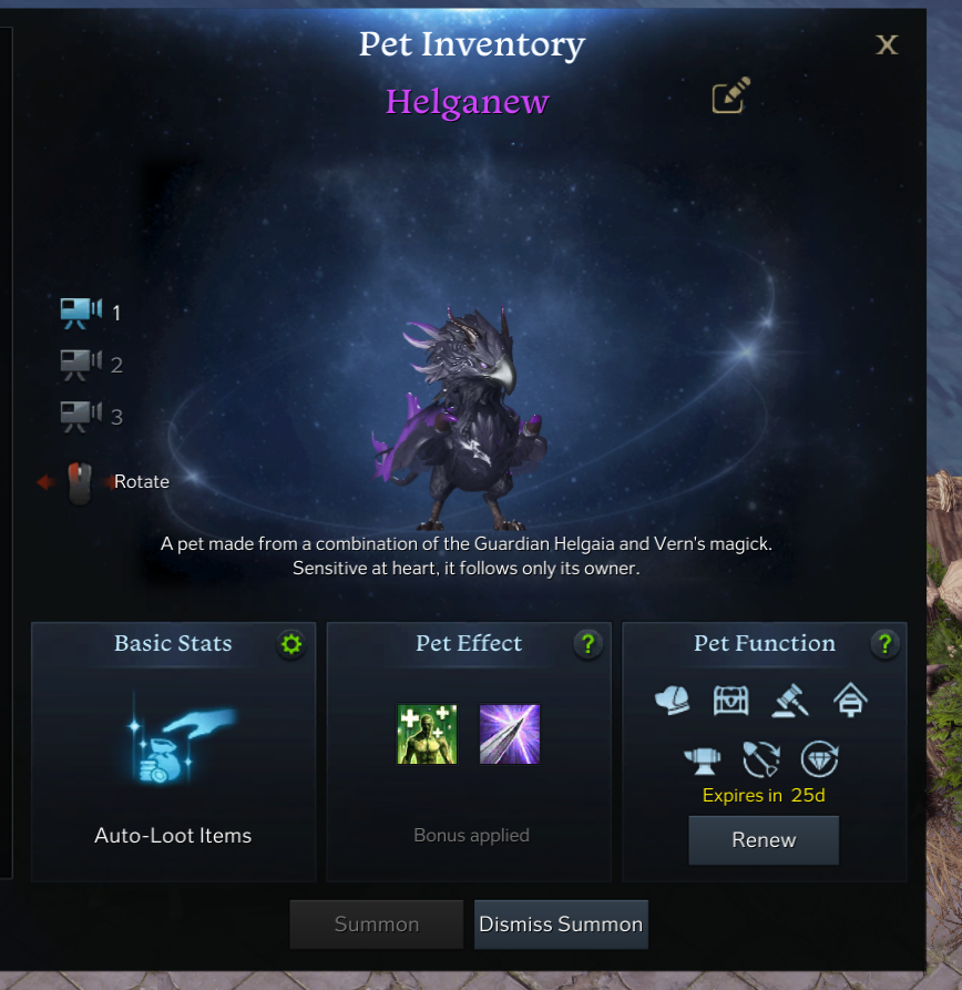 pet inventory window