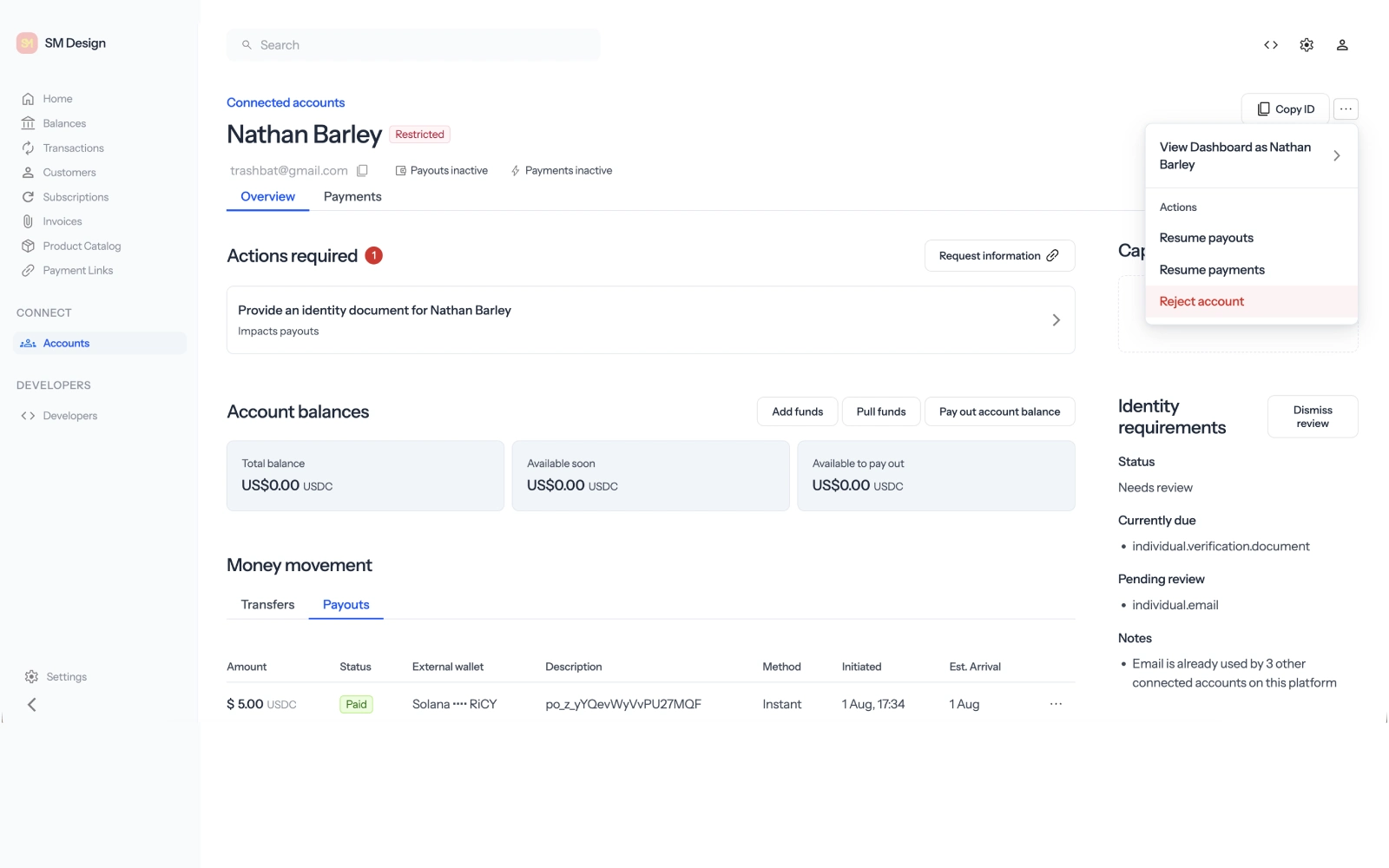 Seller identity verification in Zoneless