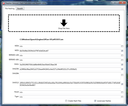 HashCalc Windows