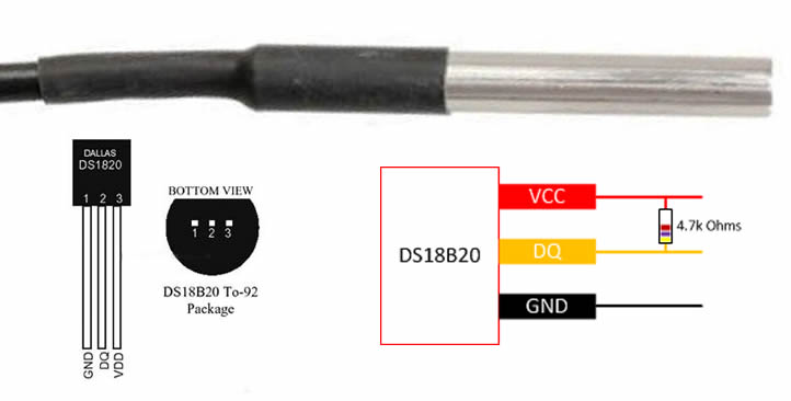 DS18B20 wiring