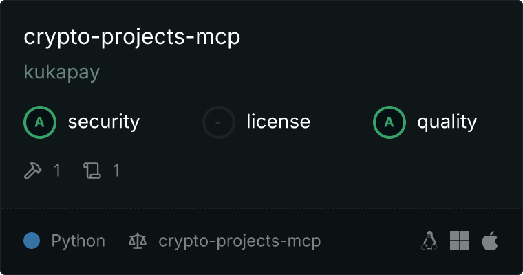 crypto-projects-mcp MCP server