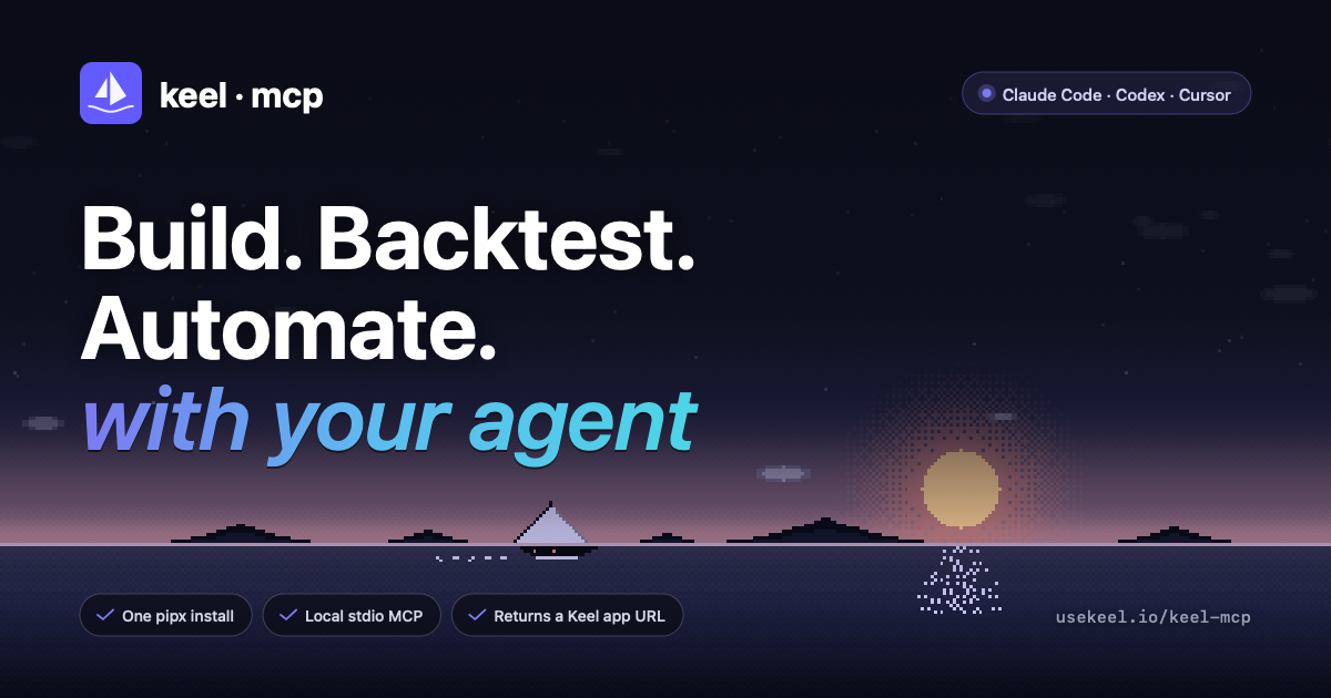 keel-trade — Build, backtest, and automate Hyperliquid trading strategies with your agent