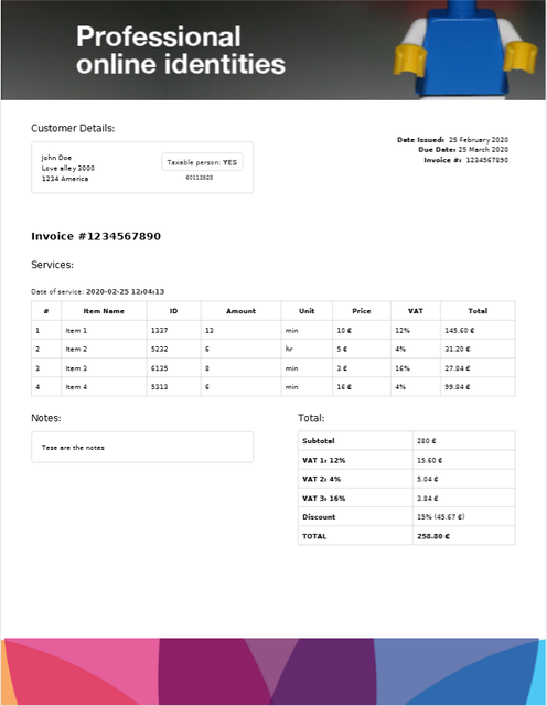 Sample Invoice