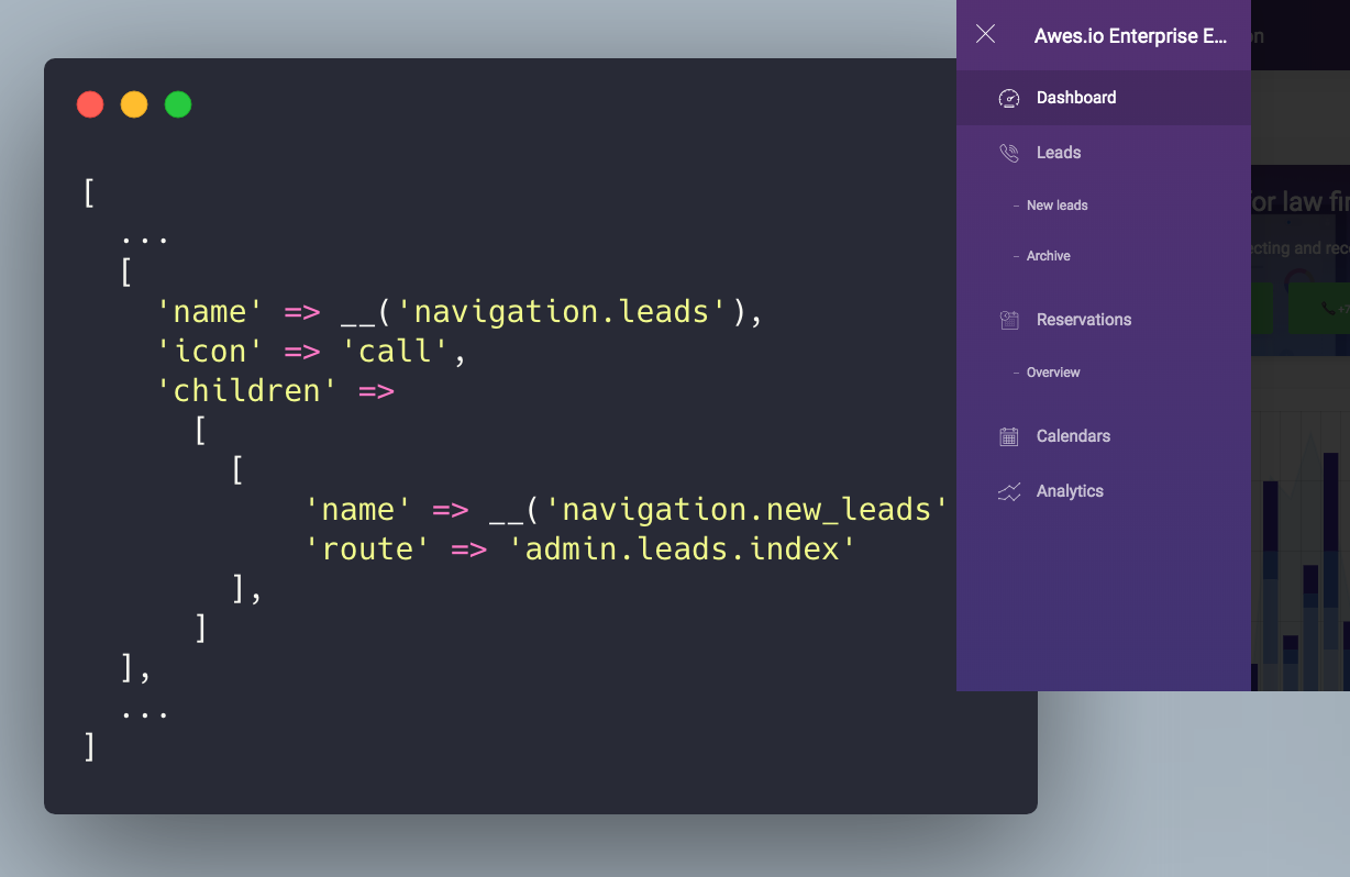 Navigator Laravel