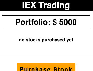 No Stks on Portfolio Page