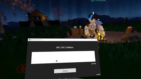 Demo of usage of VRC OSC Chatbox app