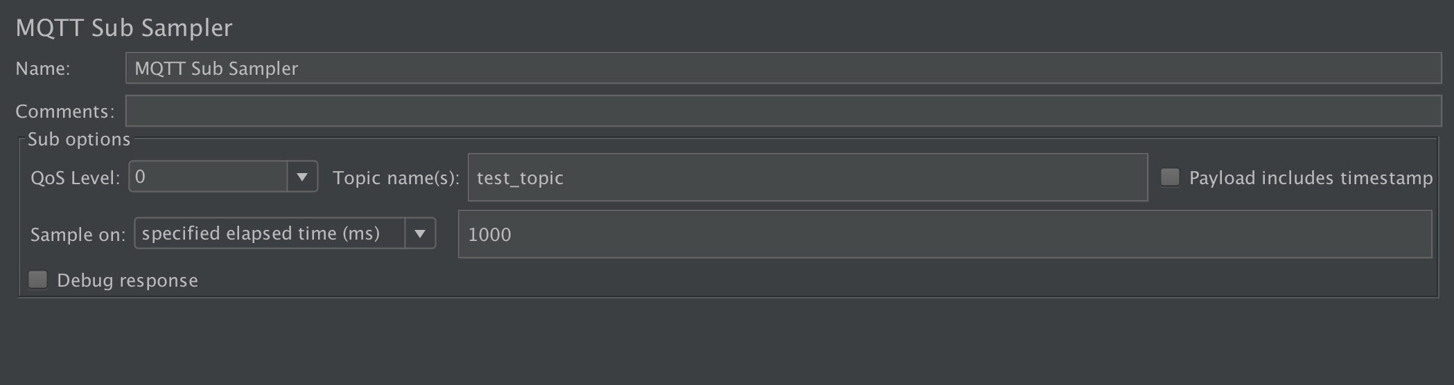 MQTT Sub Sampler