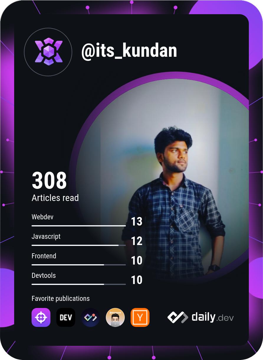 Kundan Kumar's Dev Card