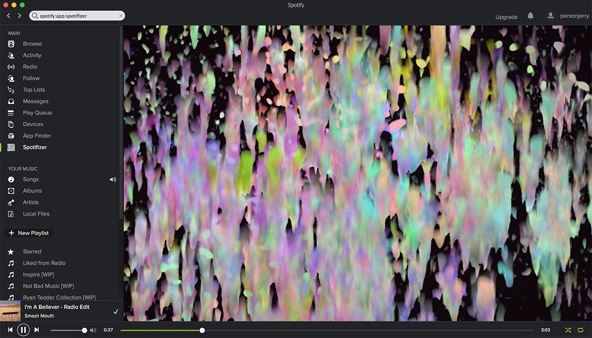 GitHub - personjerry/spotifizer: A Spotify audio visualizer that ...
