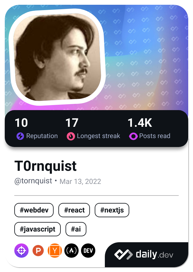 T0rnquist's Dev Card