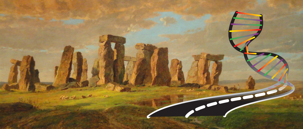 Stonehenge, assembled from a variety of sources over an extended period of time