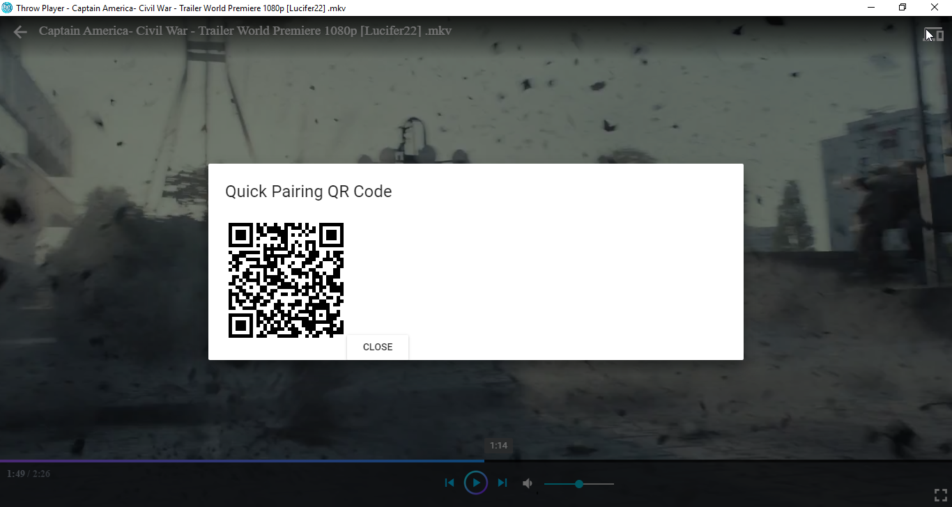 client has qr