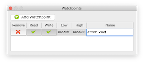 Watchpoints with ranges