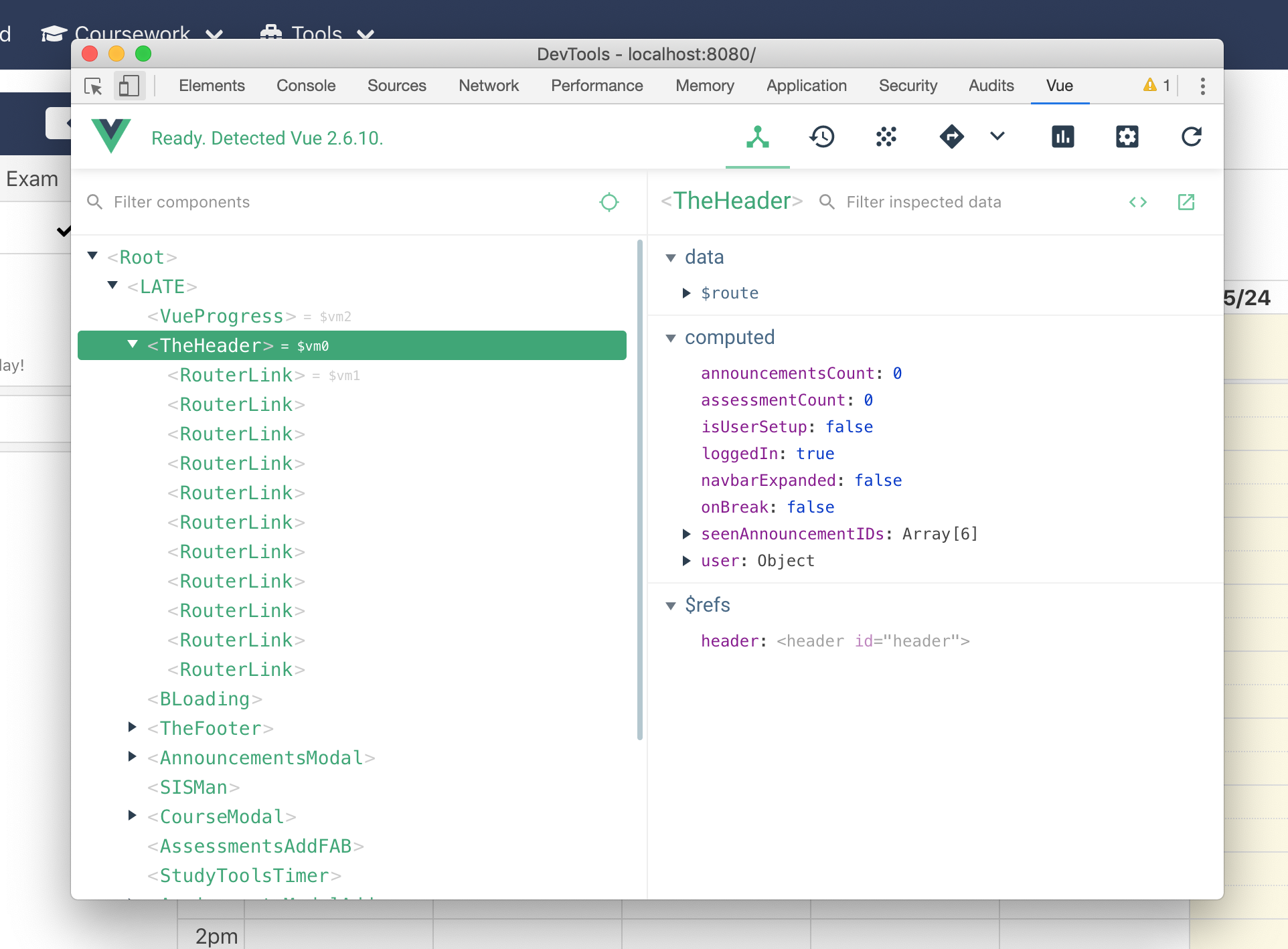 Vue Extension at work!