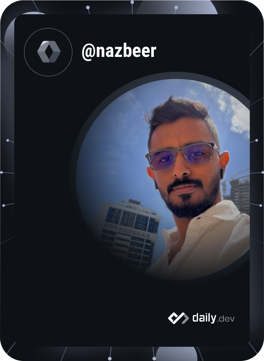 Nasbeer Ahammed's Dev Card