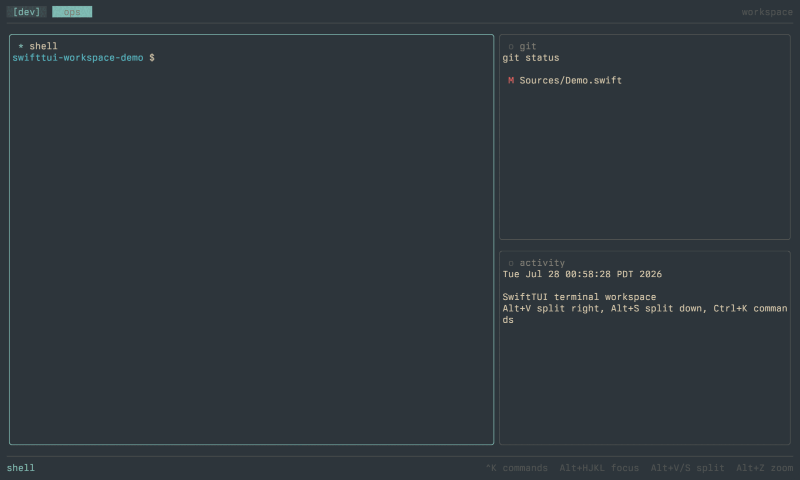 Terminal Workspace