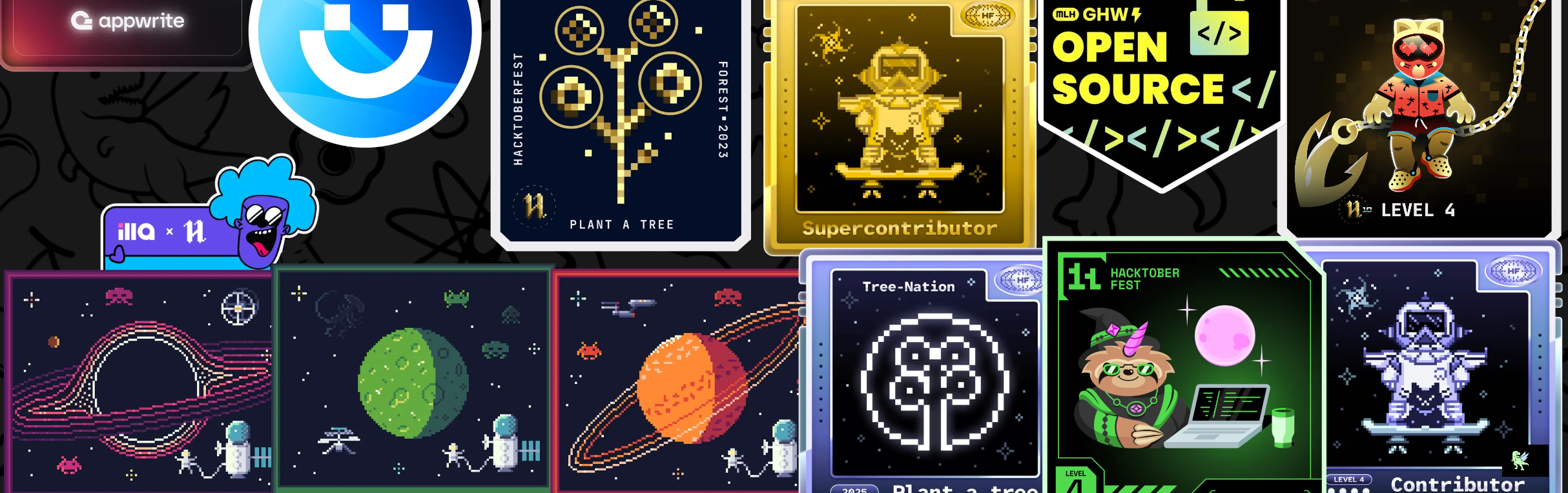 An image of @abhinavsharma07's Holopin badges, which is a link to view their full Holopin profile