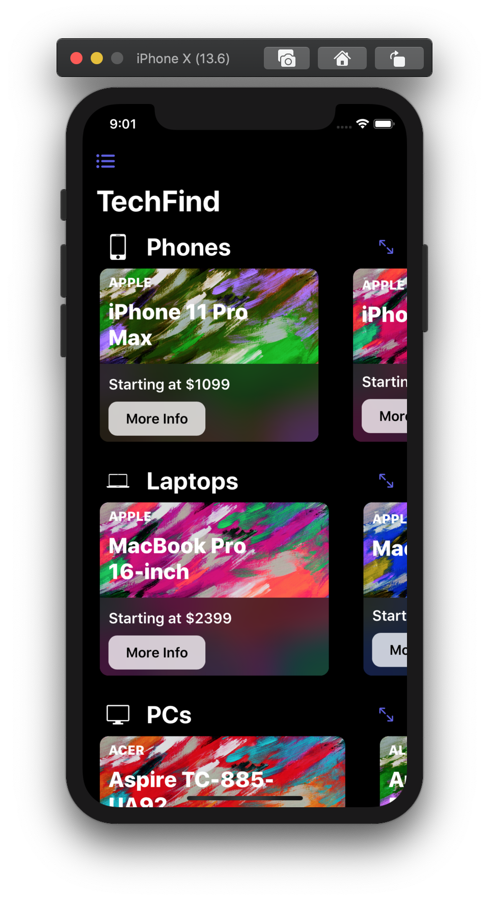 GitHub - matisluzi/TechFind: iOS app for people who want to browse the ...