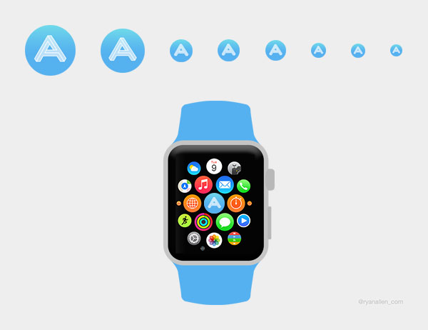 Apple Watch app icon template