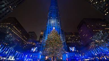 Rockefeller Center Christmas tree, New York City (© Jonathan Orenstein/Getty Images)