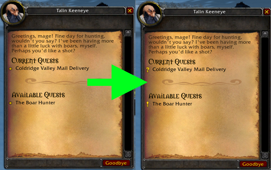 Fixed Quest Giver Icons