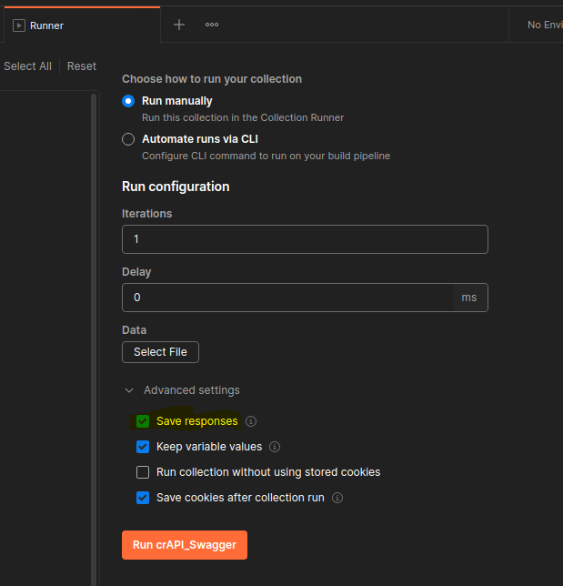 Run Unauthenticated Baseline Scan