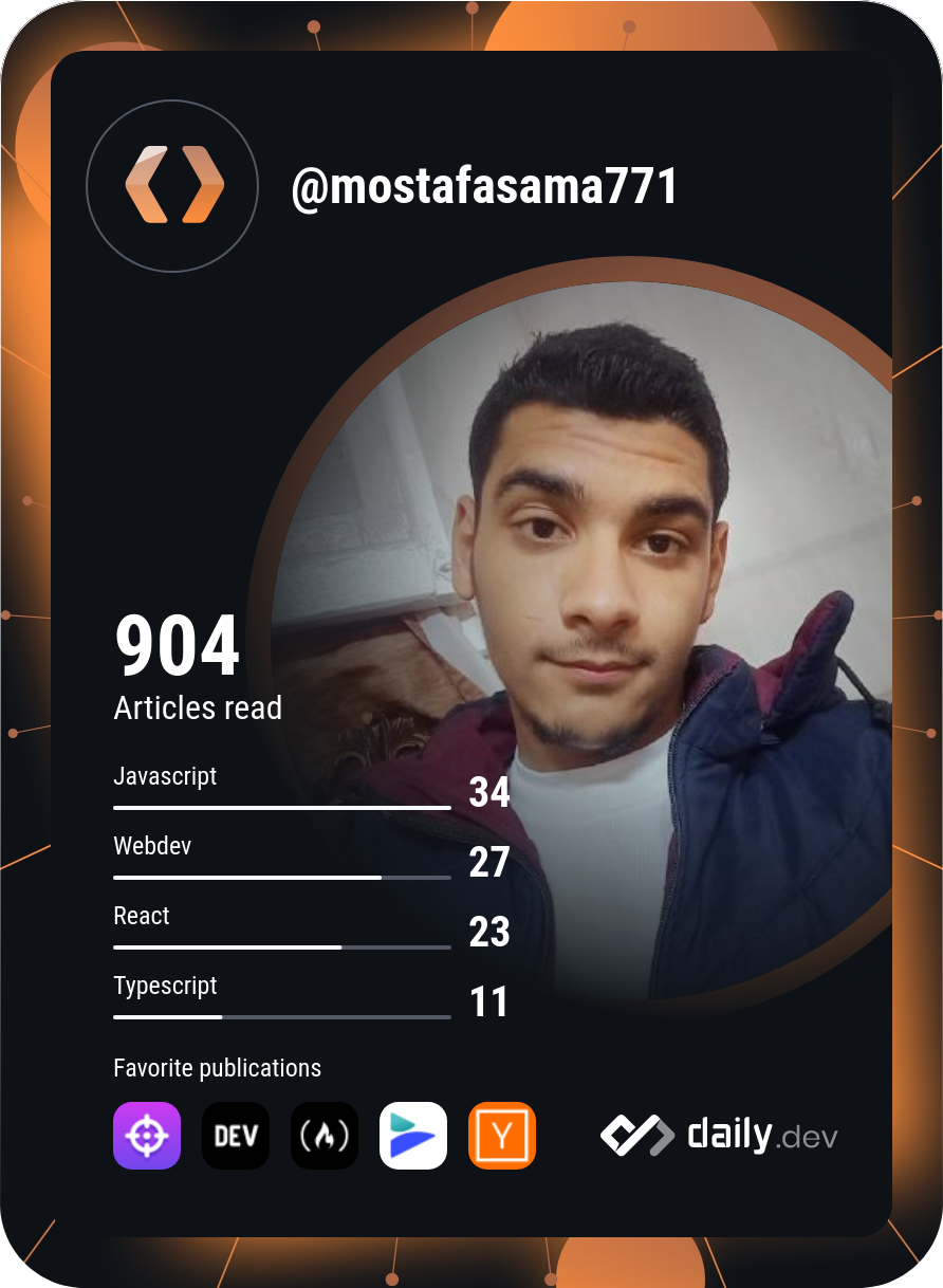 Mostafa Kamar's Dev Card