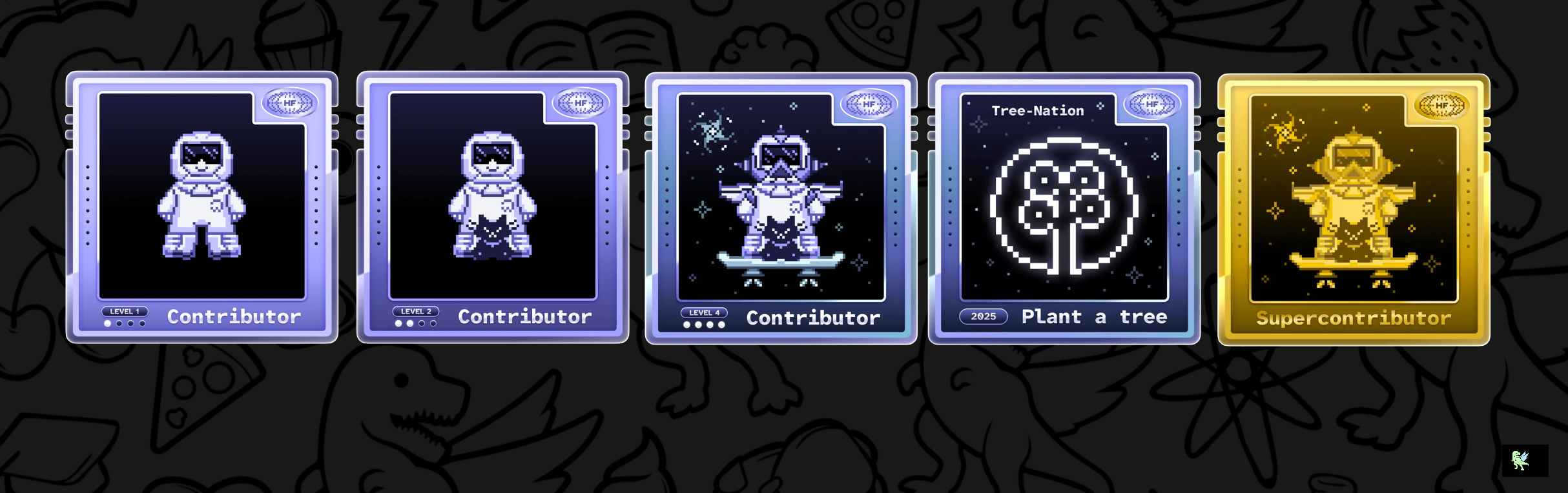 An image of @aliviahossain's Holopin badges, which is a link to view their full Holopin profile