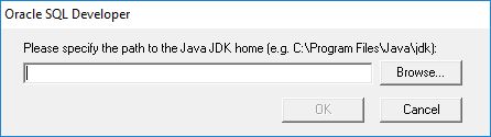 Directory JDK di SQL Developer