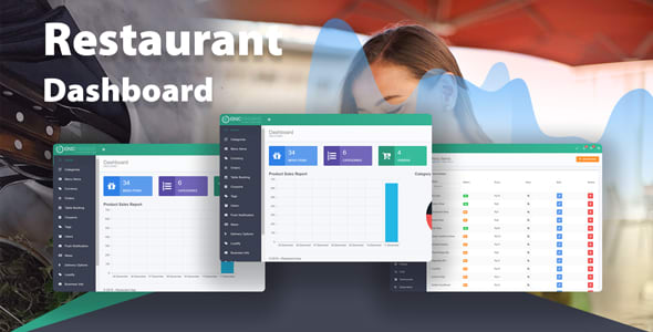 Node JS Restaurant App Backend Dashboard