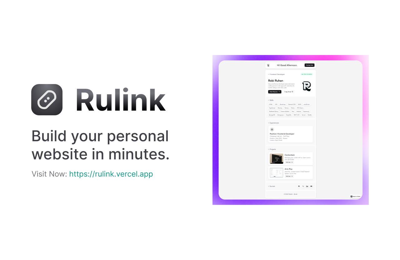 Rulink Banner