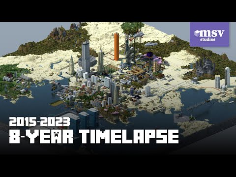 A 8-Year Timelapse of Minecraft MoonServer